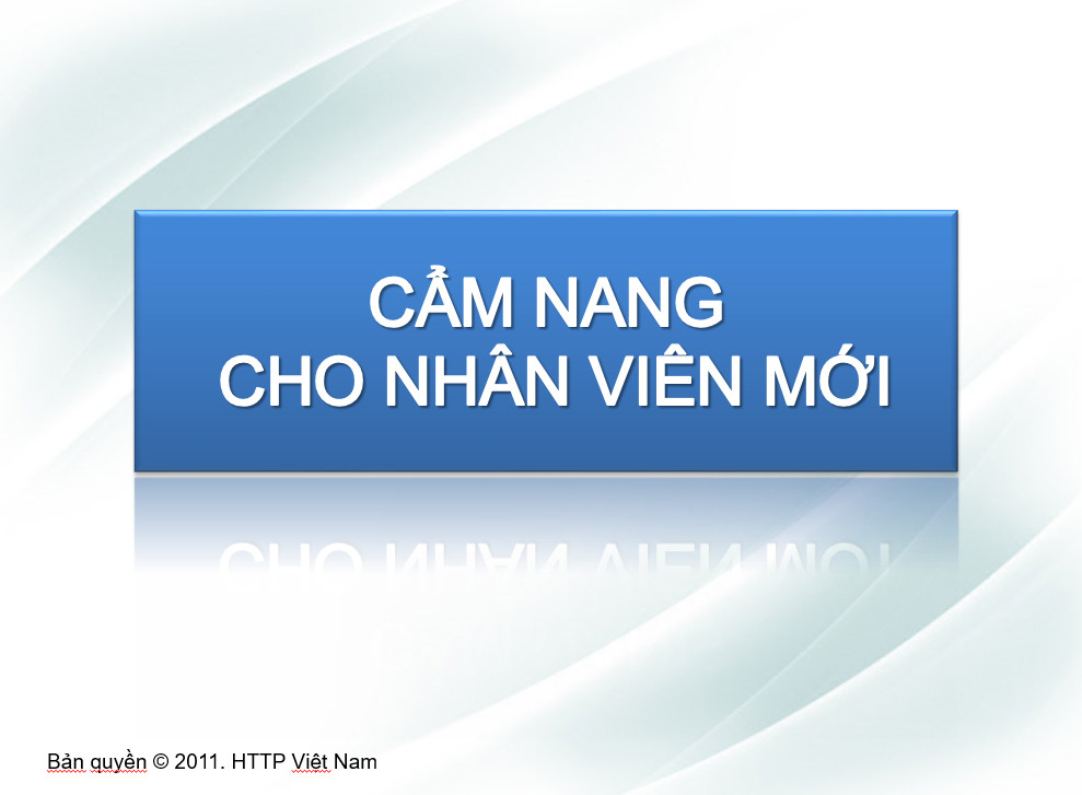 Cẩm nang cho nhân viên mới